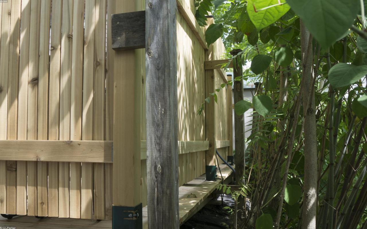 Wood privacy fence in Nashville, TN
